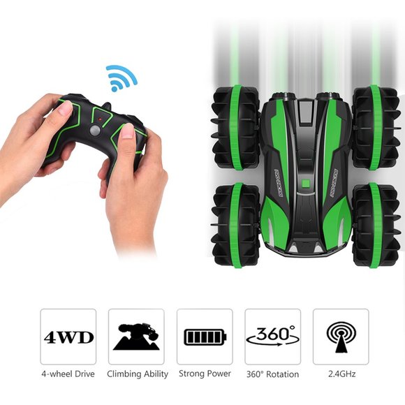 2.4GHz 4WD Remote Control Cars, 25km/h High-Speed RC Off-Road Vehicle Monster Tr